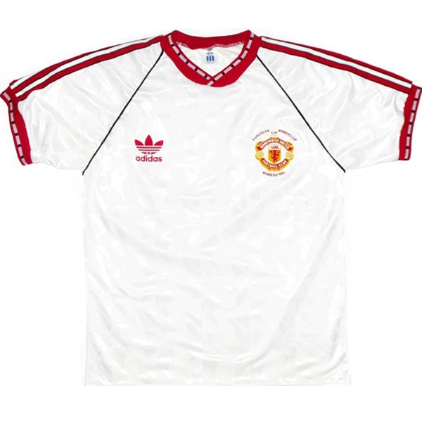 Tailandia Camiseta Manchester United 2nd Retro 1991 Blanco